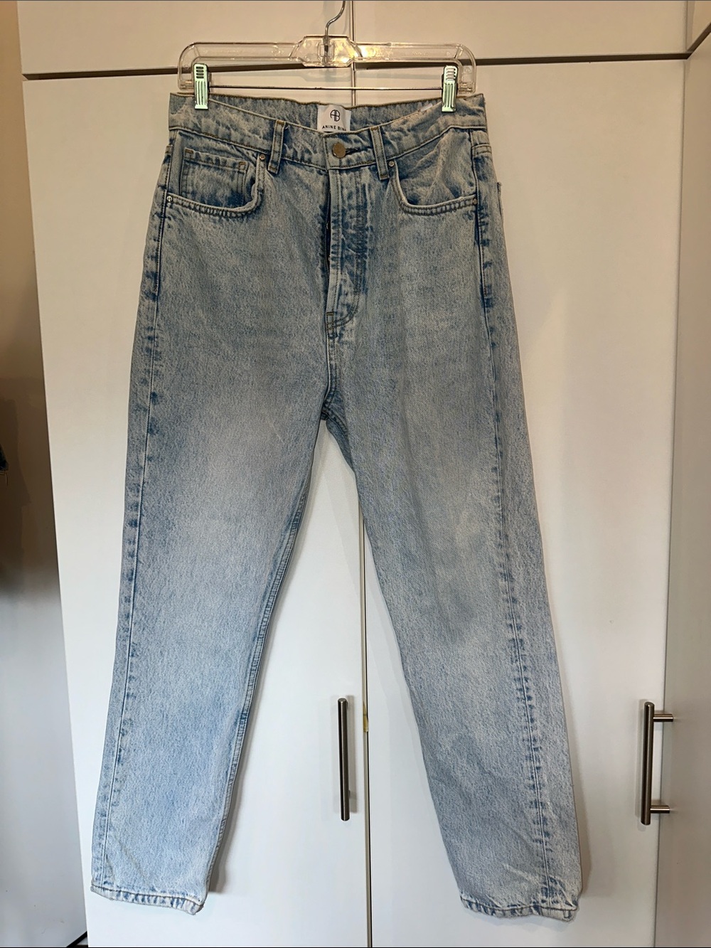Anine Bing Light Wash Women’s High-Waisted Straight Jeans